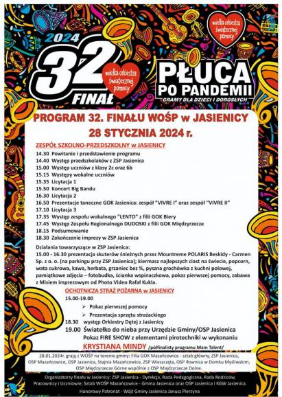 Jasienica: 32. Finał Wielkiej Orkiestry Świątecznej Pomocy